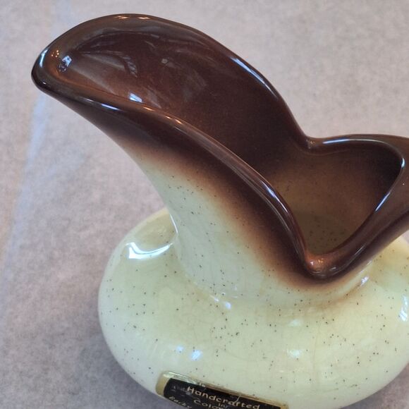 Vintage ROMCO Rocky Mountain Pottery Pinecone Glazed Creamer Colorado Brown - Picture 16 of 16